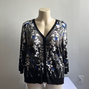 Floral Ricki’s Cardigan XXL